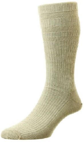 HJ Socks HJ190 Oatmeal Shoe size 11-13